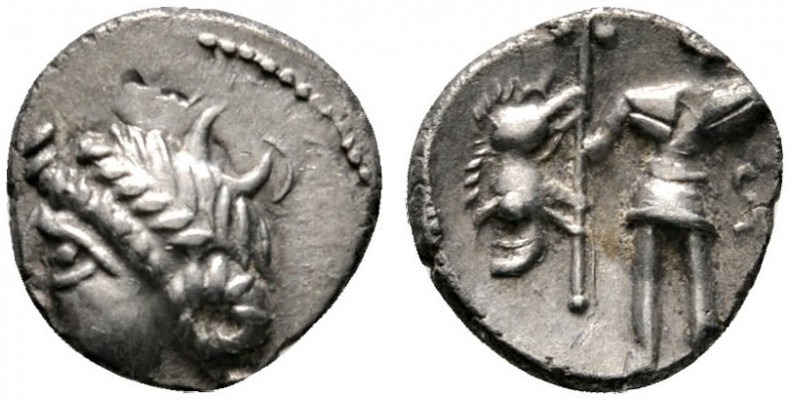 Keltische Münzen 
 Gallia 
 Lingones/Leuci 
 Petrocorii. Quinar ca. 55 v. Chr...