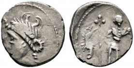 Keltische Münzen 
 Gallia 
 Lingones/Leuci 
 Quinar ca. 55 v. Chr. Ein weiteres Exemplar. LT 4336. 1,74 g
 Avers leicht dezentriert, sehr schön