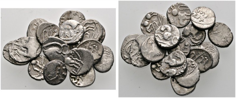 Keltische Münzen 
 Gallia 
 Sequani 
 Lot (16 Stücke): Quinare. Wie vorher. L...