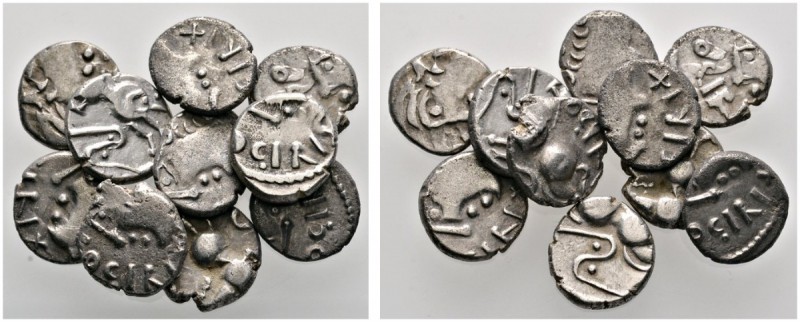 Keltische Münzen 
 Gallia 
 Sequani 
 Lot (10 Stücke): Quinare. Wie vorher. L...