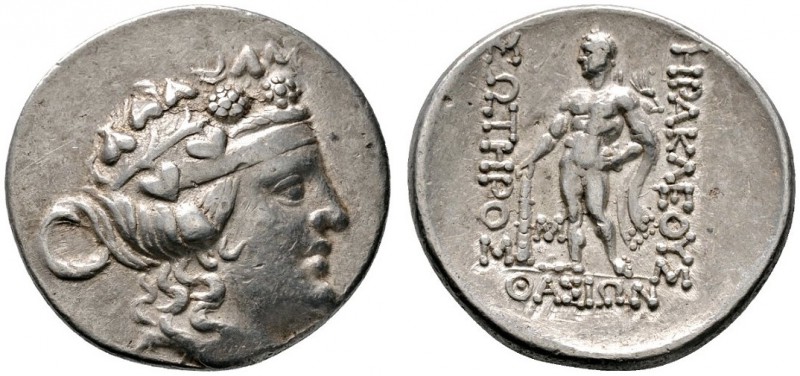 Griechische Münzen 
 Thrakia 
 Thasos 
 Tetradrachme nach 146 v. Chr. Kopf de...