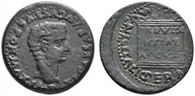 Römische Münzen 
 Kaiserzeit 
 Tiberius 14-37 
 AE-30 mm (Provinzialprägung für Hispania) -Italica-. TI CAESAR AVGVSTVS PONT MAX IMP. Bloße Büste n...