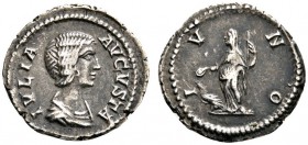 Römische Münzen 
 Kaiserzeit 
 Julia Domna 193-217, Gemahlin des Septimius Severus 
 Denar 196-211 -Rom-. IVLIA AVGVSTA. Drapierte Büste nach recht...