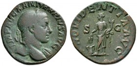 Römische Münzen 
 Kaiserzeit 
 Severus Alexander 222-235 
 Sesterz 231/235 -Rom-. IMP ALEXANDER PIVS AVG. Belorbeerte und drapierte Büste nach rech...