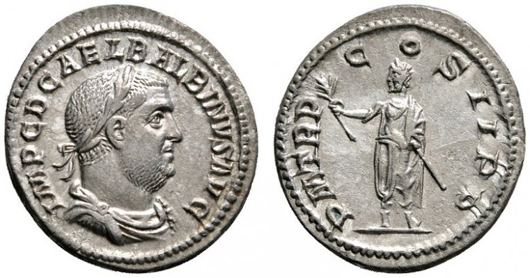 Römische Münzen 
 Kaiserzeit 
 Balbinus 238 
 Denar 238 -Rom-. IMP C D CAEL B...