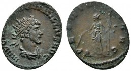 Römische Münzen 
 Kaiserzeit 
 Quintillus 270 
 Antoninian 270 -Rom-. IMP C M AVR CL QVINTILLVS AVG. Drapierte und gepanzerte Büste mit Strahlenkro...