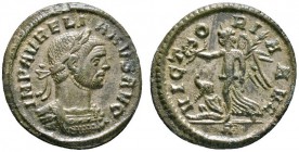 Römische Münzen 
 Kaiserzeit 
 Aurelianus 270-275 
 Billon-Denar 274/275 -Rom-. IMP AVRELIANVS AVG. Belorbeerte Büste im Harnisch nach rechts / VIC...