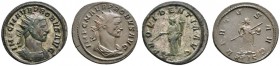 Römische Münzen 
 Kaiserzeit 
 Probus 276-282 
 Lot (2 Stücke): Antoniniane -Siscia-. Gepanzertes und drapiertes Brustbild mit Strahlenkrone nach r...