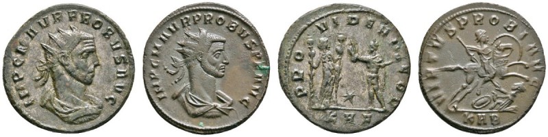 Römische Münzen 
 Kaiserzeit 
 Probus 276-282 
 Lot (2 Stücke): Antoniniane -...