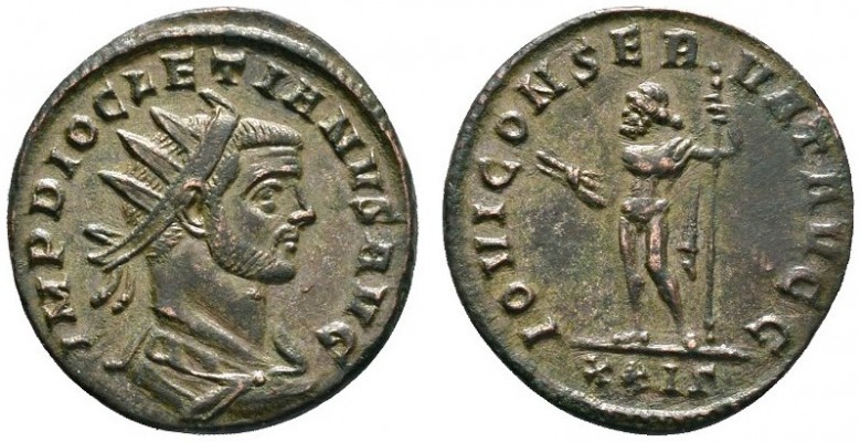 Römische Münzen 
 Kaiserzeit 
 Diocletianus 284-305 
 Antoninian 285 -Rom-. I...