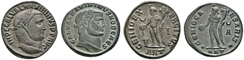 Römische Münzen 
 Kaiserzeit 
 Maximinus II. Daia 305-309-313 
 Lot (2 Stücke...