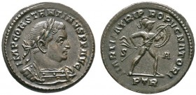 Römische Münzen 
 Kaiserzeit 
 Constantinus I. der Grosse 307-337 
 Folles 307/308 -Trier-. IMP CONSTANTINVS P F AVG. Belorbeerte und drapierte Pan...