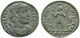 Römische Münzen 
 Kaiserzeit 
 Vetranio 350 
 AE-Maiorina 350 -Thessaloniki-. D N VETRANIO P F AVG. Belorbeerte und drapierte Panzerbüste nach rech...