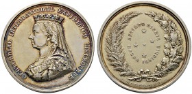 Ausländische Münzen und Medaillen 
 Australien 
 Victoria 1837-1901 
 Vergoldete, silberne Prämienmedaille 1888 mit Signatur C.V., der inoffizielle...