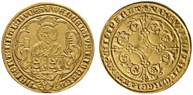 Ausländische Münzen und Medaillen 
 Belgien-Brabant 
 Johanna von Brabant und Wenceslaus von Luxemburg 1355-1383 
 Pieter d'or -Louvain-. St. Peter...