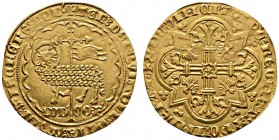 Ausländische Münzen und Medaillen 
 Belgien-Flandern 
 Ludwig II. de Male 1346-1384 
 Mouton d'or o.J. Lamm mit zurückgewandtem Kopf vor Kreuzfahne...