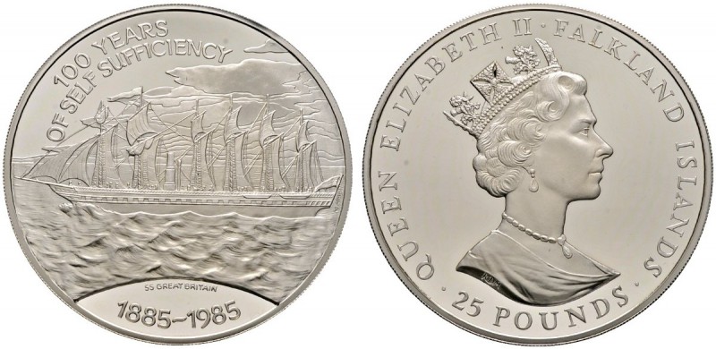 Ausländische Münzen und Medaillen 
 Falkland Inseln 
 Elizabeth II. seit 1953 ...