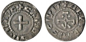 Ausländische Münzen und Medaillen 
 Frankreich-Karolinger 
 Karl der Kahle 843-877 
 Denar ca. 875 -Nevers (Niévre)-. +CARLVS IMP AVC. Kreuz / +NEV...