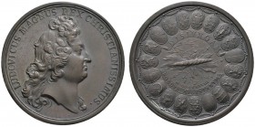 Ausländische Münzen und Medaillen 
 Frankreich-Königreich 
 Louis XIV. 1643-1715 
 Bronzemedaille 1688 mit undeutlicher Signatur LI(?), auf die am ...