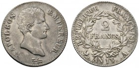 Ausländische Münzen und Medaillen 
 Frankreich-Königreich 
 Napoleon I. 1804-1815 
 2 Francs L'AN 13 (1804/05) -Paris-. Gad. 495.
 gutes sehr schö...