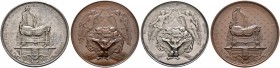 Ausländische Münzen und Medaillen 
 Frankreich-Königreich 
 Napoleon III. 1852-1870 
 2-teiliges Set, bestehend aus je einer großen Silber- und Bro...