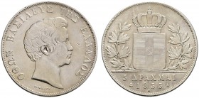 Ausländische Münzen und Medaillen 
 Griechenland 
 Otto von Bayern 1832-1862 
 5 Drachmen 1833 -Paris-. Divo 10b, Dav. 115.
 minimale Randfehler u...