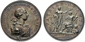 Ausländische Münzen und Medaillen 
 Großbritannien 
 George III. 1760-1820 
 Silbermedaille 1761 von L. Natter, auf seine Krönung. Drapiertes Brust...