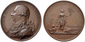 Ausländische Münzen und Medaillen 
 Großbritannien 
 George III. 1760-1820 
 Bronzemedaille 1802 von Küchler, auf den Frieden von Amiens. Brustbild...