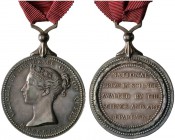 Ausländische Münzen und Medaillen 
 Großbritannien 
 Victoria 1837-1901 
 Tragbare, silberne Prämienmedaille 1859 von W. Wyon. Nationalpreis für Wi...