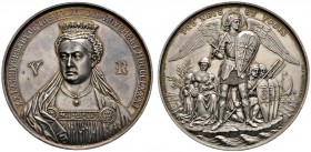 Ausländische Münzen und Medaillen 
 Großbritannien 
 Victoria 1837-1901 
 Silberne Prämienmedaille 1881 von N. Macphail, auf den 21. Jahrestag der ...