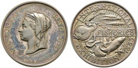 Ausländische Münzen und Medaillen 
 Großbritannien 
 Victoria 1837-1901 
 Silbermedaille 1883 von L.C. Wyon, auf die Internationale Fischerei-Ausst...