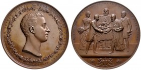 Ausländische Münzen und Medaillen 
 Großbritannien 
 Victoria 1837-1901 
 Große Bronzemedaille 1885 von G.G. Adams, auf den Besuch von Albert Victo...