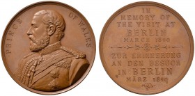 Ausländische Münzen und Medaillen 
 Großbritannien 
 Victoria 1837-1901 
 Bronzemedaille 1890 von Lauer, auf den Besuch von Albert Victor Prince of...