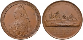 Ausländische Münzen und Medaillen 
 Großbritannien 
 Victoria 1837-1901 
 Bronzemedaille 1891 von Lauer, auf die Schiffstaufe der Schlachtschiffe H...