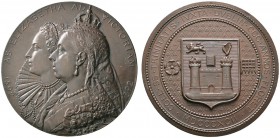 Ausländische Münzen und Medaillen 
 Großbritannien 
 Victoria 1837-1901 
 Bronzemedaille 1892 von E. Johnson, auf das 400-jährige Bestehen des Trin...