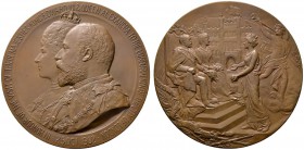 Ausländische Münzen und Medaillen 
 Großbritannien 
 Edward VII. 1901-1910 
 Große Bronzemedaille 1902 von Searle & Co, auf den Besuch des Königspa...