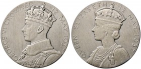 Ausländische Münzen und Medaillen 
 Großbritannien 
 George VI. 1937-1953 
 Mattierte Silbermedaille 1937 von P. Metcalfe, auf die Krönung. Gekrönt...