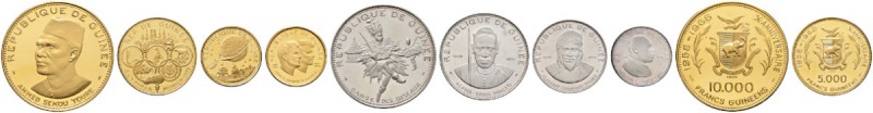 Ausländische Münzen und Medaillen 
 Guinea 
 Republik seit 1958 
 8-tlg. Münz...