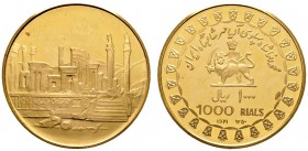 Ausländische Münzen und Medaillen 
 Iran-Pahlavi-Dynastie 
 Mohammad Reza Pahlavi Shah SH 1320-1358 / AD 1941-1979 
 1.000 Rials 1971. 2500 Jahre p...