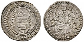 Ausländische Münzen und Medaillen 
 Italien-Mailand 
 Gian Galeazzo Visconti 1395-1402 
 Grosso o Pegione o.J. Schlange zwischen G-Z im Vierpaß / H...