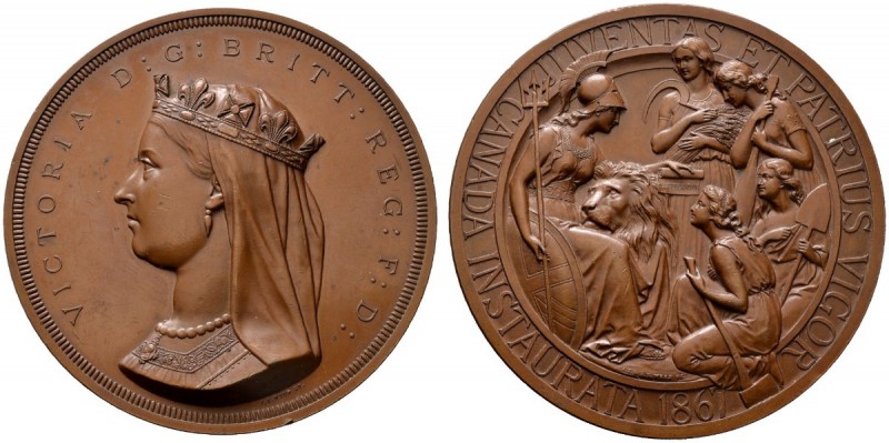 Ausländische Münzen und Medaillen 
 Kanada 
 Große Bronzemedaille 1867 von J.S...