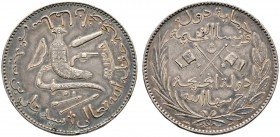 Ausländische Münzen und Medaillen 
 Komoren 
 5 Francs 1890 (AH 1308) -Paris-. KM 3, Dav. 9. Auflage: 2.050 Exemplare
 selten, feine Patina, leicht...