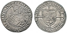 Ausländische Münzen und Medaillen 
 Luxemburg 
 Johann von Bayern 1419-1425 
 Gros o.J. Greif mit quadriertem Wappenschild / Löwenwappen auf Langkr...