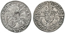 Ausländische Münzen und Medaillen 
 Luxemburg 
 Elisabeth von Görlitz 1425-1451 
 Gros o.J. Quadrierter Wappenschild mit Helm und Helmzier / Löwens...
