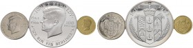 Ausländische Münzen und Medaillen 
 Niue 
 3-tlg. Set 1988. John F. Kennedy. Bestehend aus: Goldmünze zu 250 Dollars sowie Silbermünzen zu 100 und 5...