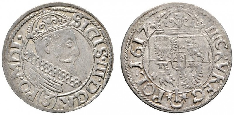 Ausländische Münzen und Medaillen 
 Polen 
 Sigismund III. Wasa 1587-1632 
 3...