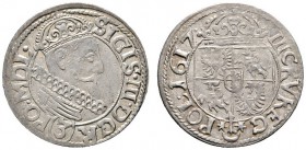 Ausländische Münzen und Medaillen 
 Polen 
 Sigismund III. Wasa 1587-1632 
 3 Kreuzer 1617 -Krakau-. Kopicki 890, Gum. 983.
 Prachtexemplar, vorzü...