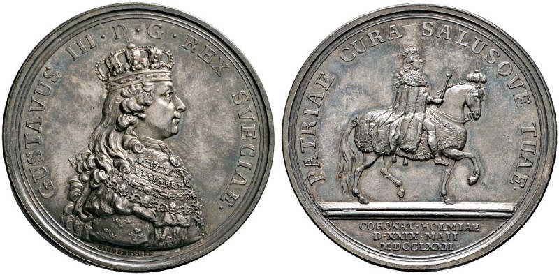 Ausländische Münzen und Medaillen 
 Schweden 
 Gustav III. 1771-1792 
 Silber...