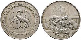 Ausländische Münzen und Medaillen 
 Schweiz-Basel, Stadt 
 Silbermedaille 1901 unsigniert, auf die 11. Internationale Hundeausstellung in Basel. Bas...