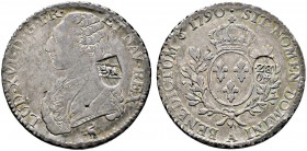 Ausländische Münzen und Medaillen 
 Schweiz-Bern 
 Französischer Laubtaler 1790 -Paris- mit Berner Gegenstempel und der Wertbezeichnung 40 Batzen (1...